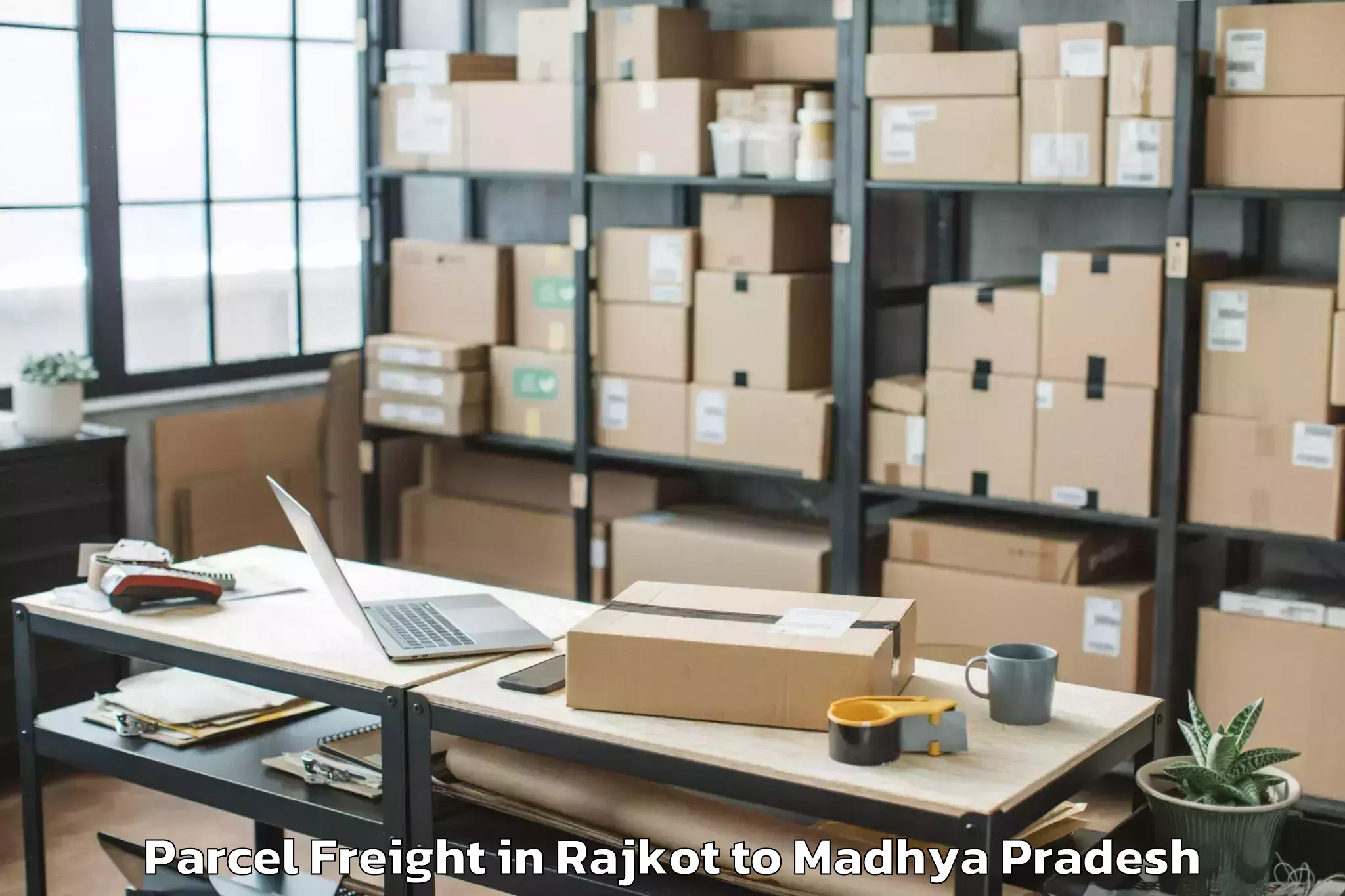 Hassle-Free Rajkot to Pohari Parcel Freight